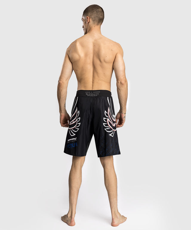 Pantaloni scurți MMA Venum x TEKKEN 8 – Jin Kazama – Albastru/Negru/Alb