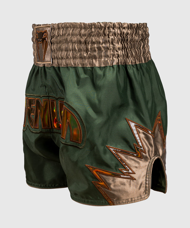 Venum Inferno Muay Thai-shorts - Khaki Grön/Brons