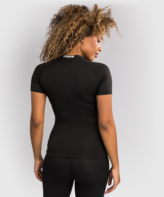 Venum Halo Rashguard – Kurzarm – Schwarz