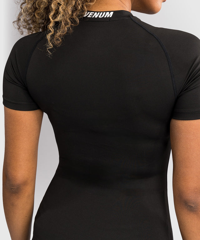Venum Halo Rashguard – Kurzarm – Schwarz