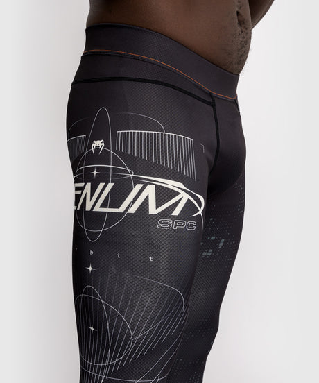 Pantaloni scurți de compresie Venum Spats Eclipse – Negru