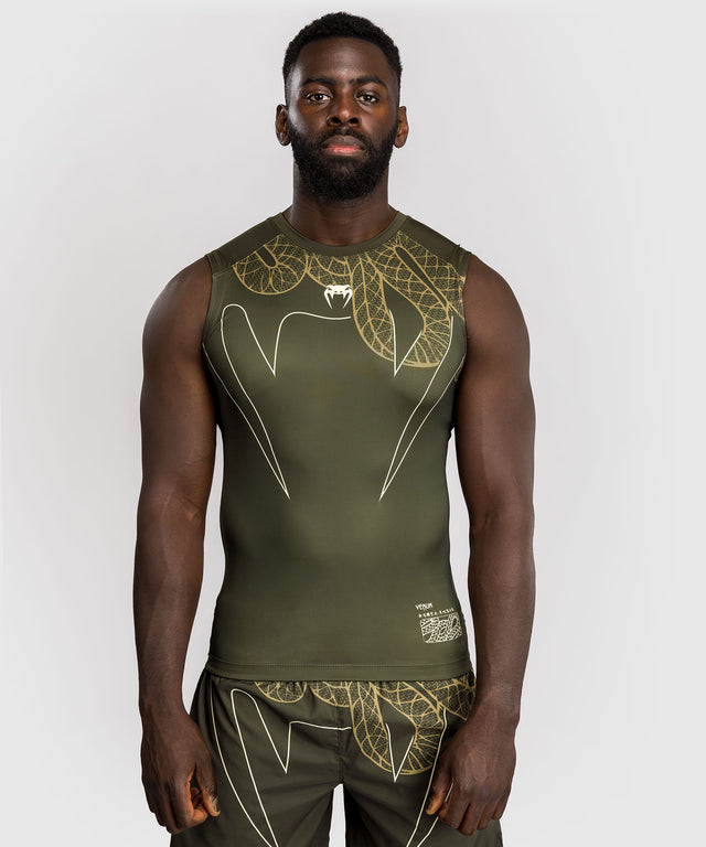 Rashguard Venum Serpenti sans manches – Kaki vert