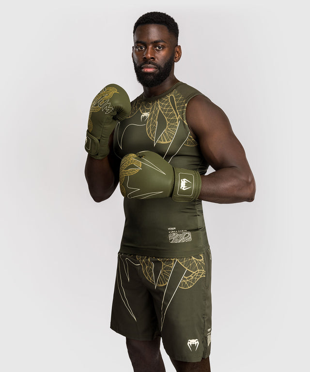 Rashguard Venum Serpenti sans manches – Kaki vert