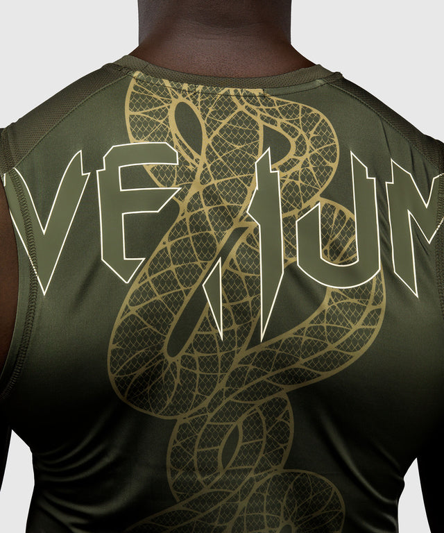 Rashguard Venum Serpenti sans manches – Kaki vert