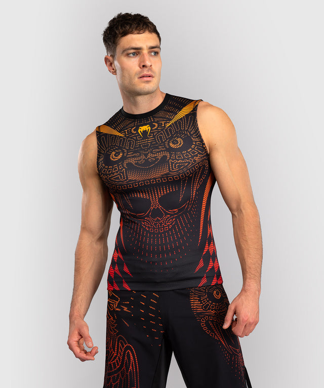 Rashguard Venum Quetzal Fury senza maniche – Nero/Rosso