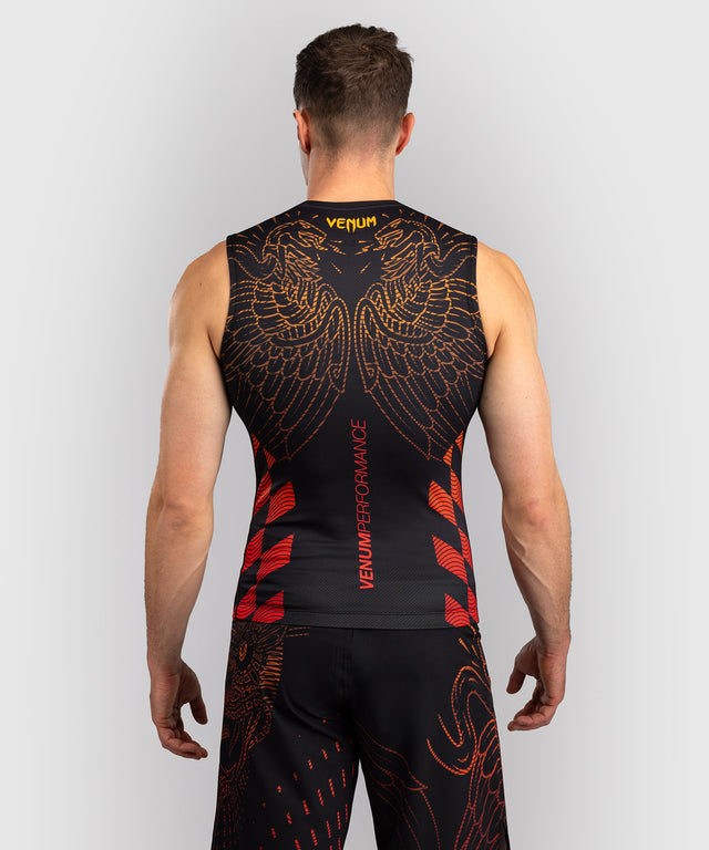Rashguard Venum Quetzal Fury senza maniche – Nero/Rosso