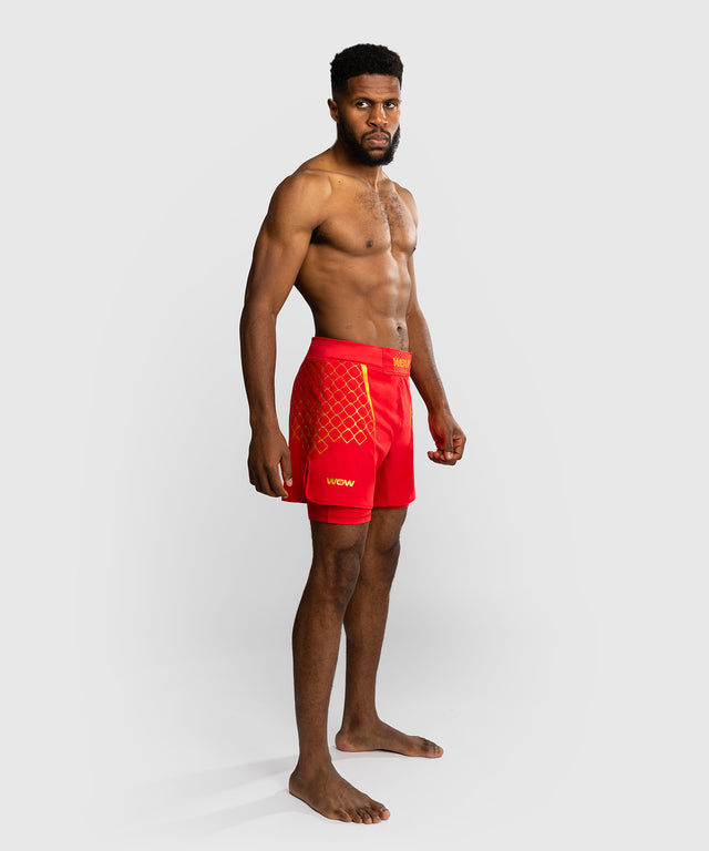 Pantaloni scurți MMA Venum x WOW FC – Roșu aprins