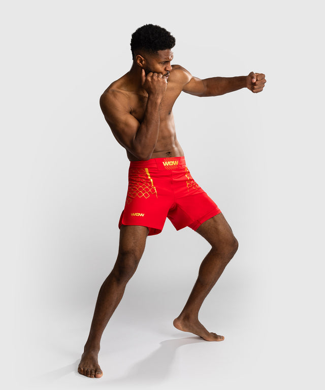 Pantaloni scurți MMA Venum x WOW FC – Roșu aprins