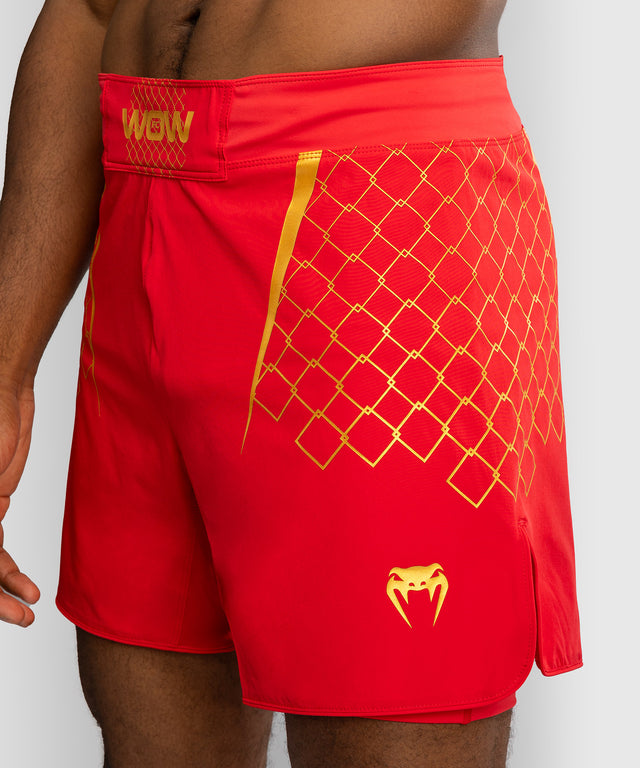 Pantaloni scurți MMA Venum x WOW FC – Roșu aprins