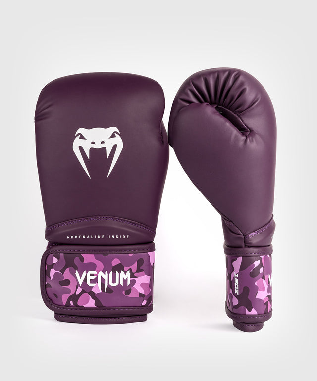 Mănuși de box Venum Iris – Mov/Camo Roz