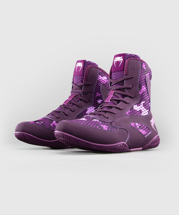 Botas de boxe Venum Iris – Roxo/Camuflagem Rosa