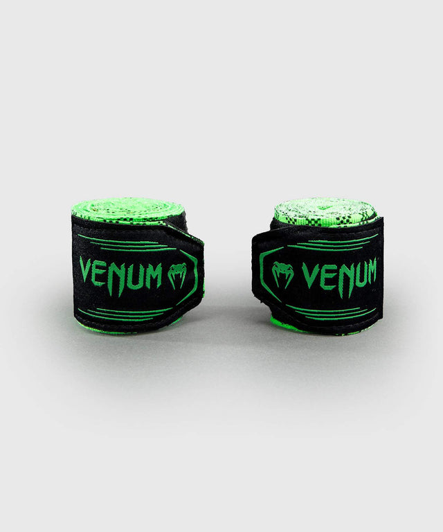 Bandaje de box Venum Tartan – Verde neon