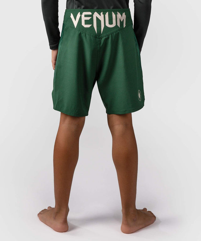 Pantaloni scurți MMA Venum Attack – Copii – Verde/Alb Rupt