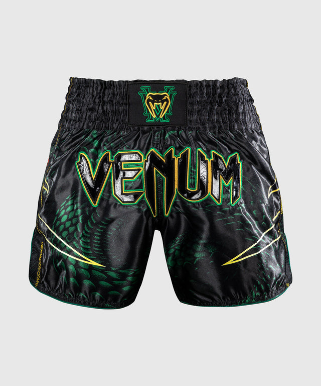 Pantaloncini Muay Thai Venum Matupa – Nero/Verde/Oro