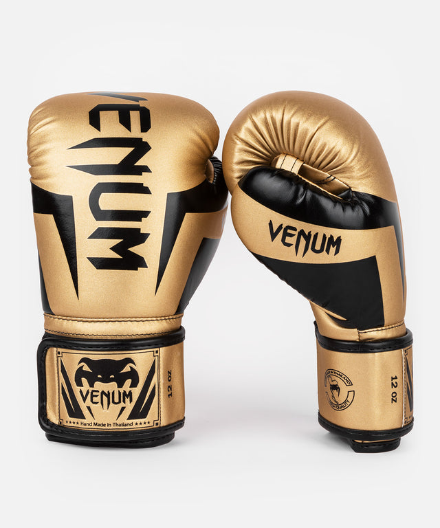 Guantes de boxeo Venum Elite – Oro/Negro