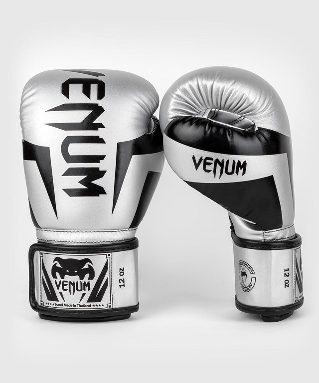 Guantoni da boxe Venum Elite – Argento/Nero