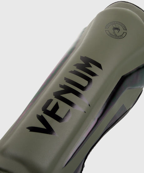 Espinilleras Venum Elite – Verde/Negro