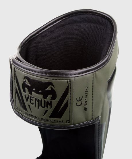 Espinilleras Venum Elite – Verde/Negro