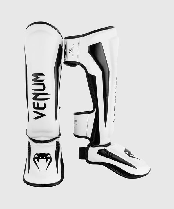 Caneleiras Venum Elite – Branco/Preto