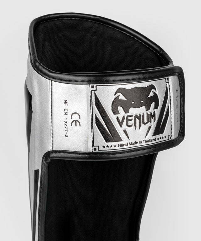Venum Benskydd Kickboxning Elite – Silver/Svart