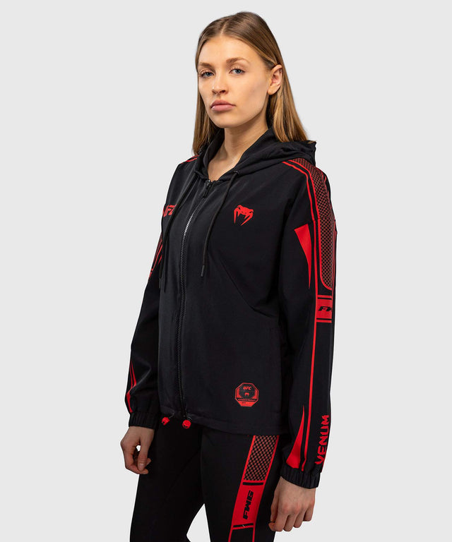 Felpa con zip UFC Venum Unity da donna – Nero