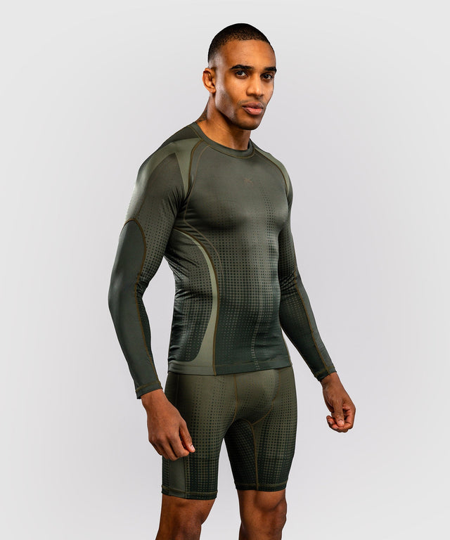 Venum Rashguard Stealth Lange Mouwen - Kaki/Legergroen