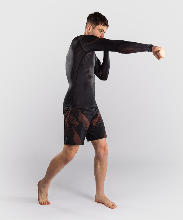 Rashguard Venum No-Gi 6.0 Maniche Lunghe – Nero/Marrone