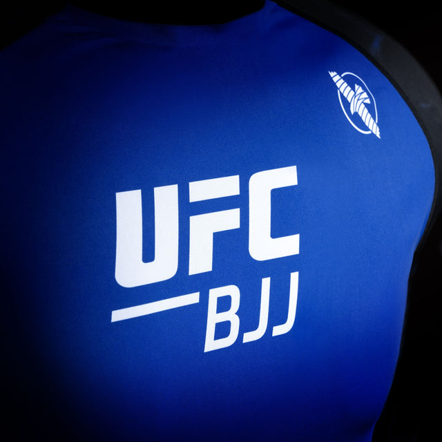Hayabusa x UFC BJJ Rashguard Korte ærmer - Sort/Blå