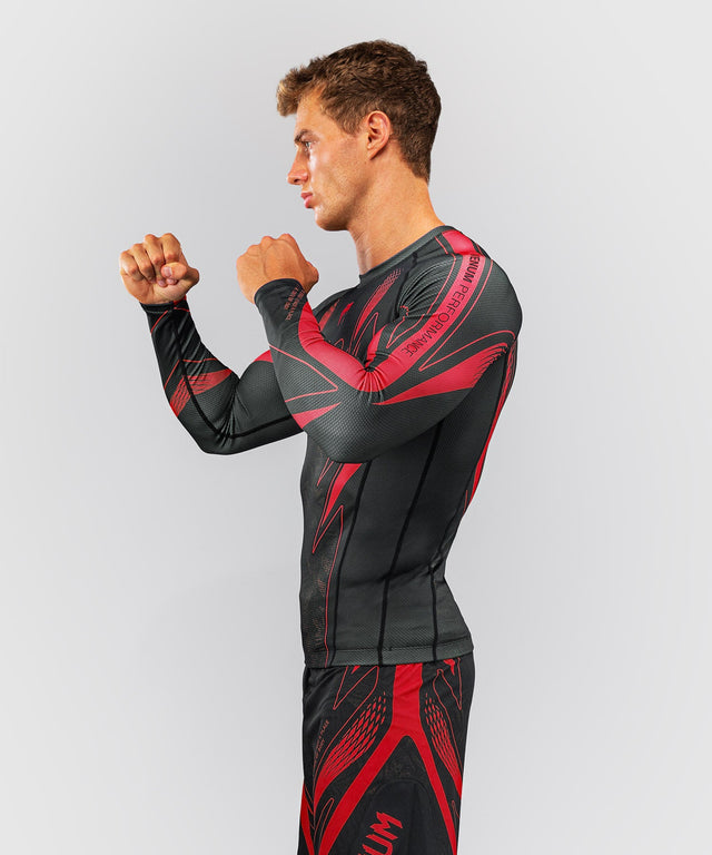 Venum Rashguard Amazonia Reborn Long Sleeves - Black/Red