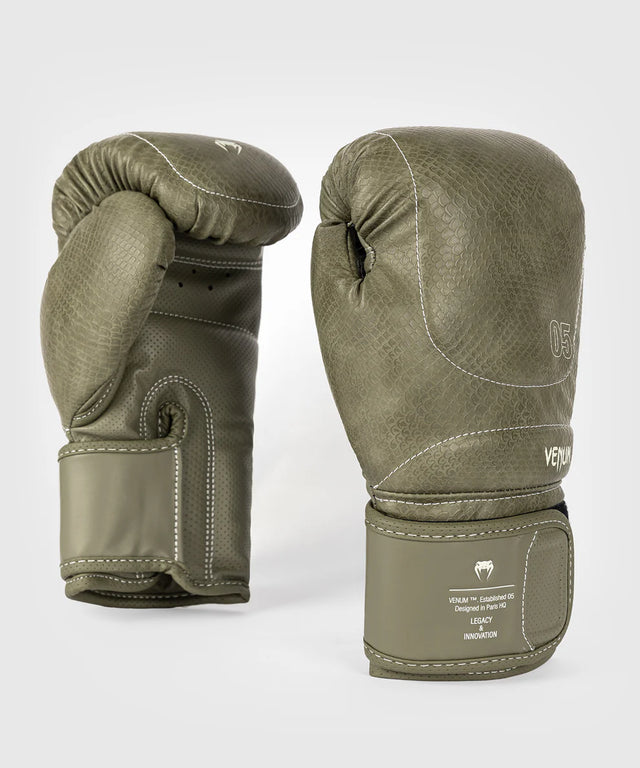 Luvas de boxe Venum Impact Evo Scales – Verde militar
