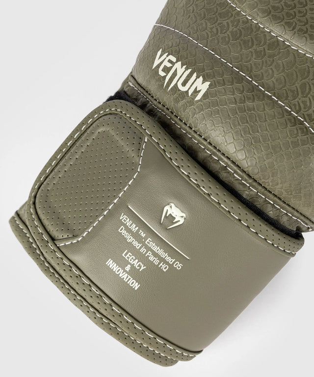 Luvas de boxe Venum Impact Evo Scales – Verde militar