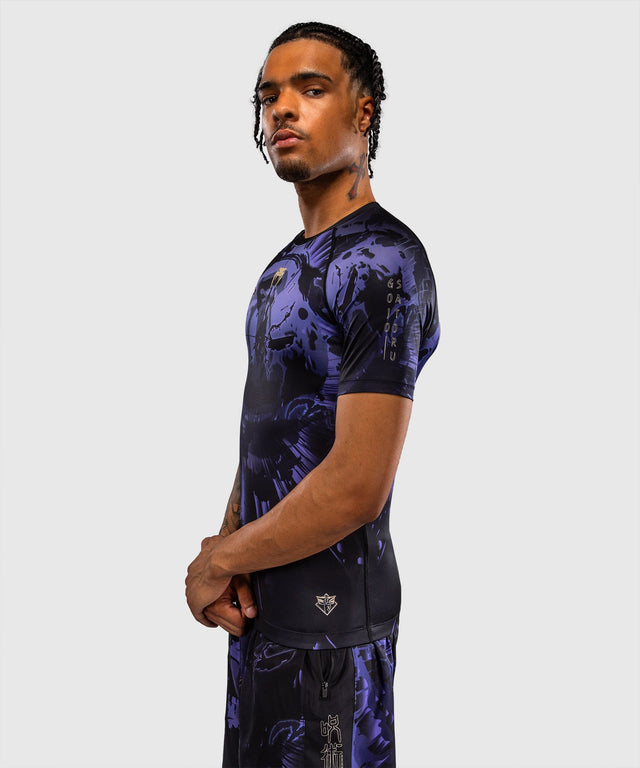Rashguard Venum x Jujutsu Kaisen Gojo – Roxo, Mangas Curtas