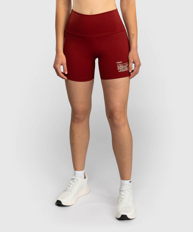 Pantaloncini da donna Venum Serpenti – Bordeaux