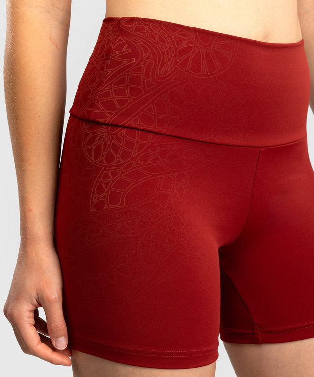 Pantaloncini da donna Venum Serpenti – Bordeaux