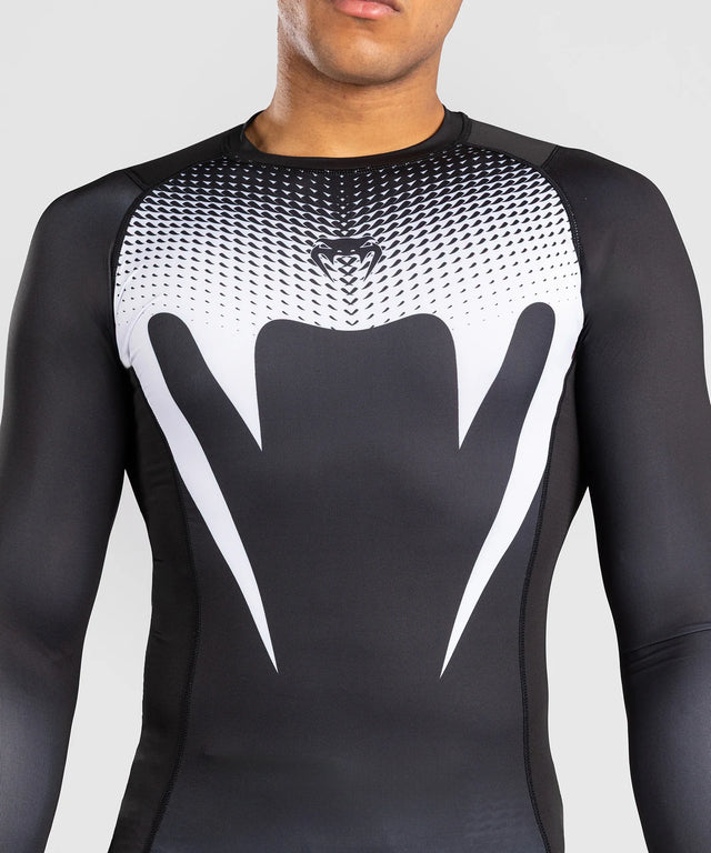 Venum No Gi Rashguard Lange Ærmer - Sort/Hvid
