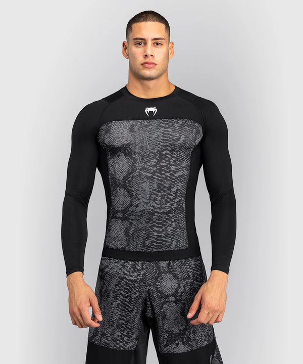 Venum Rashguard med lange ærmer G-Fit Scales – Sort/grå