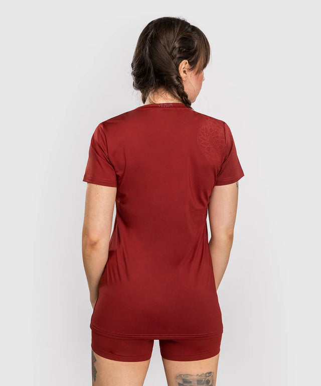 Venum Dámské Dry Tech Trička Serpenti – Burgundy
