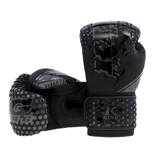 King Pro Boxing Boksehandsker Hexagon Børn - Sort/Sort