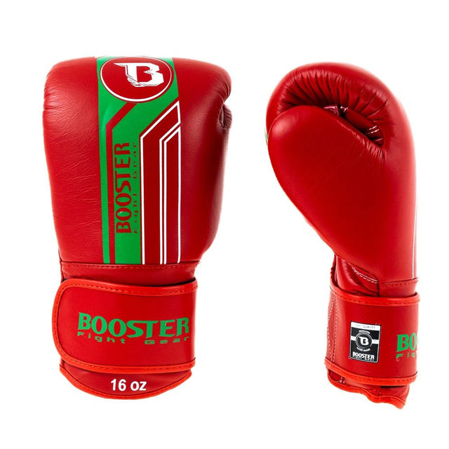 Mănuși de box Booster V9 'Morocco' – Roșu/Verde