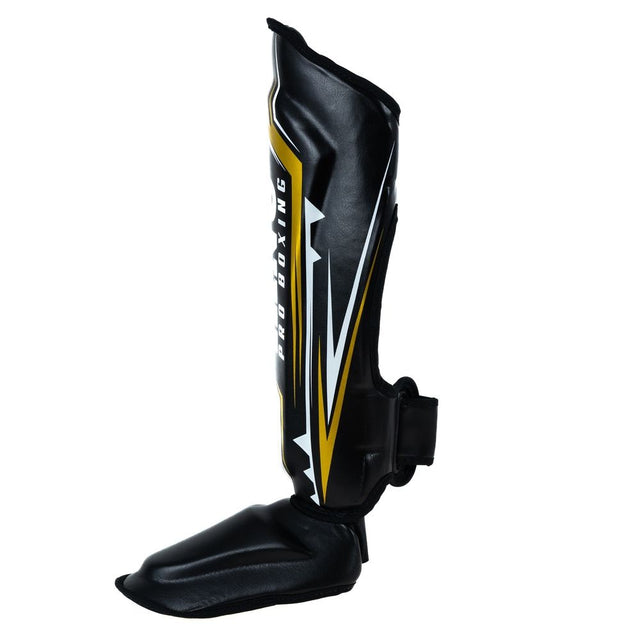 King Pro Boxing Benskydd Spartan – Svart/Gul