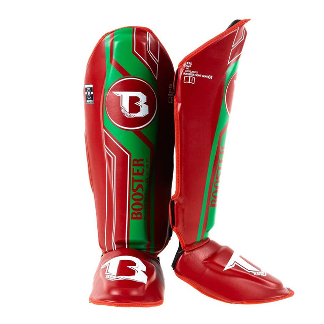 Booster Benskydd V9 'Morocco' – Röd/Grön