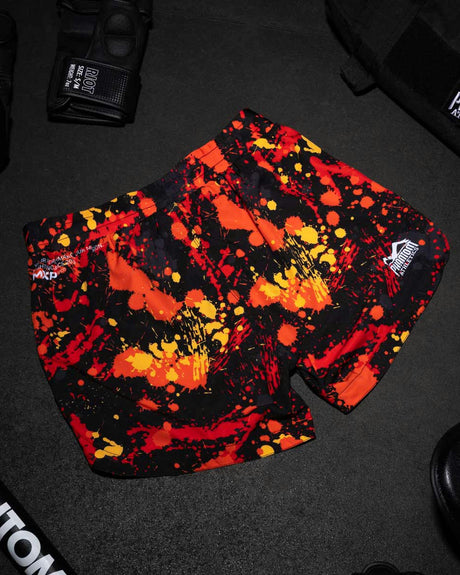 MMA trenky Phantom Athletics Fusion Splatter – Červené