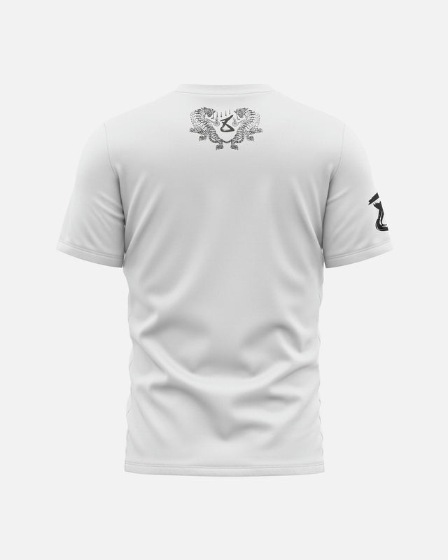 8 WEAPONS Tricou Eight Ways Yant – Alb