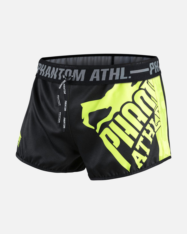 Shorts de Muay Thai Phantom Athletics Revolution – Noir/Néon