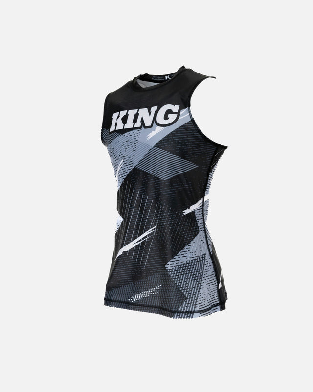 Rashguard King Pro Boxing Shadow 1 para mujer – Negro