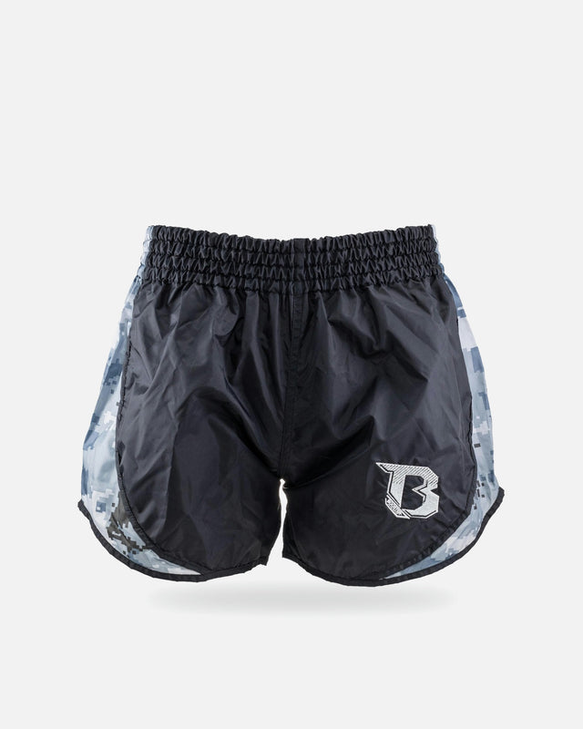 Booster Muay-Thai-Shorts Retro Hybrid – Grau