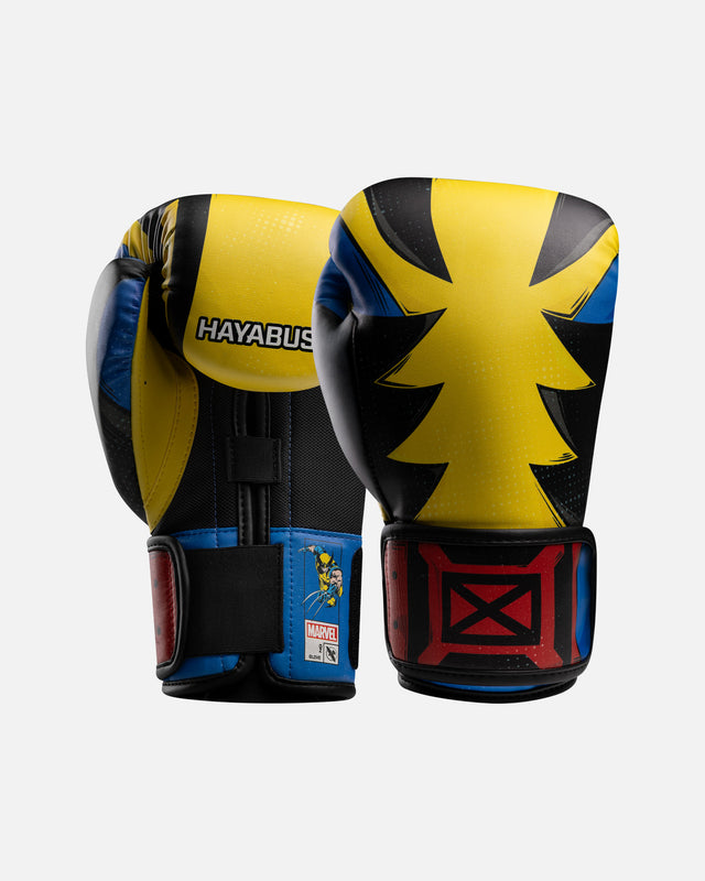 Guantoni da boxe Hayabusa Marvel Classic Wolverine giallo/nero/blu