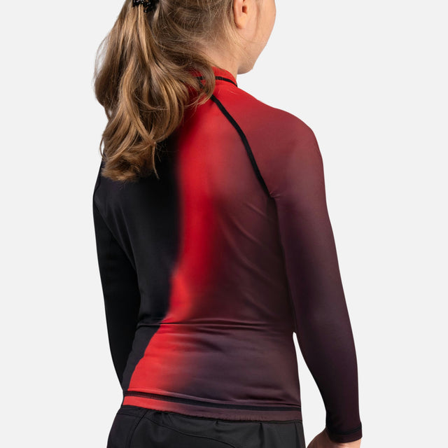 Rashguard Hayabusa Apex Nova Maniche Lunghe Bambini - Rosso