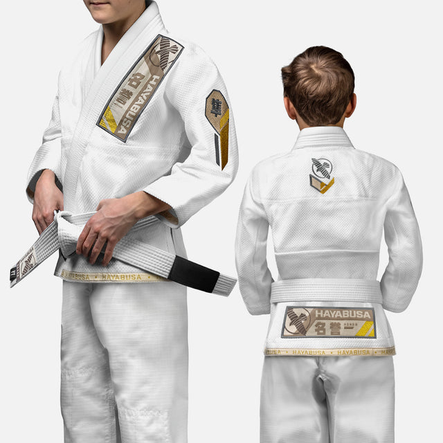 Hayabusa BJJ-Gi Ascend Kinder – Weiß