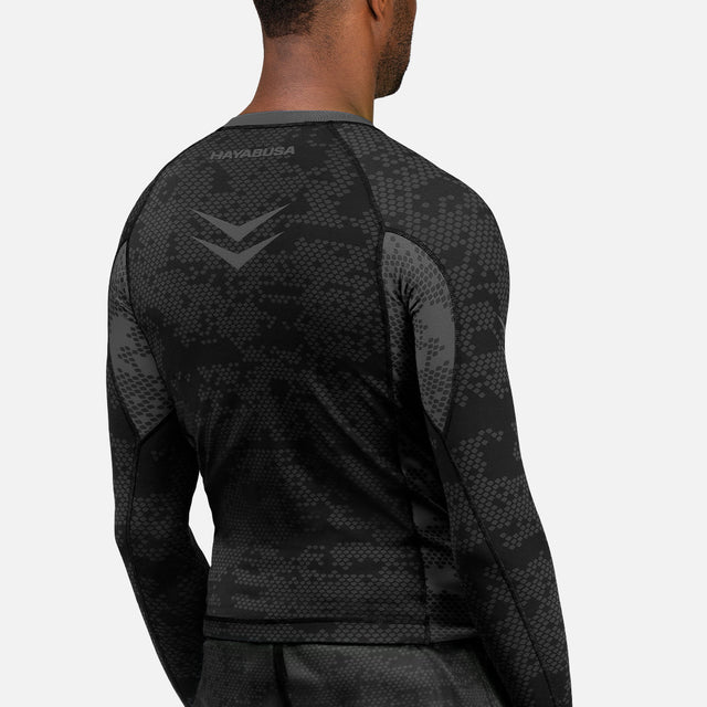 Hayabusa Rashguard Ranked lange ærmer - sort